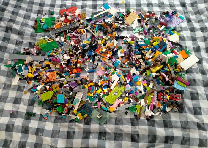 Grajewo ogłoszenia: Sprzedam klocki LEGO widoczne na zdjęciu jest ich 3,2 kg podana...